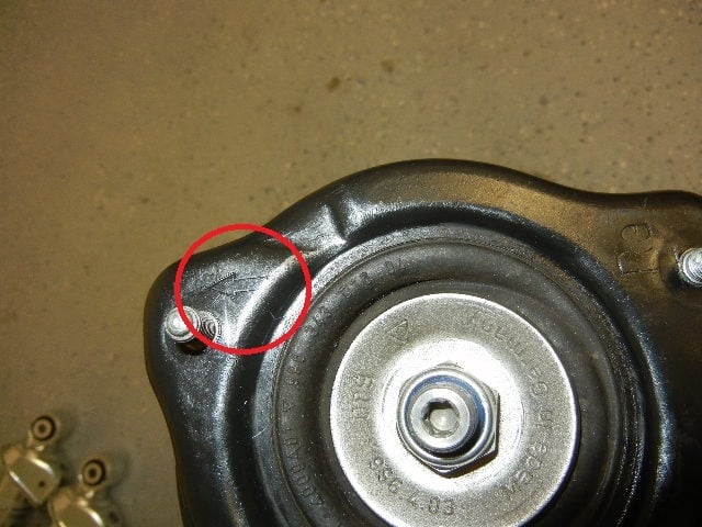 Porsche 996 Turbo strut mount Porsche 996 Turbo strut mount